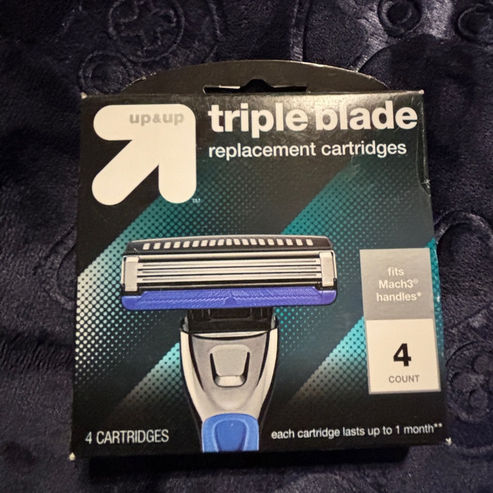 Up & Up 4- Triple Blade Replacement Cartridges. New